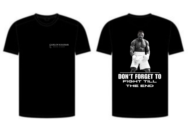 Descubre el boxeo - Carlos Khaibar Boxing - Camiseta "Don´t forget" - fixed height